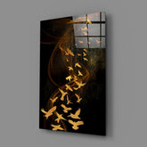 Birds Glass Wall Art.